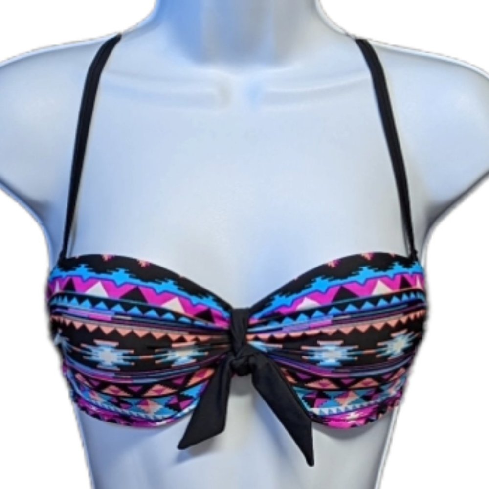Grand Everest Bikini Top Halter  Strapless Convertible Underwire Pads Size Small